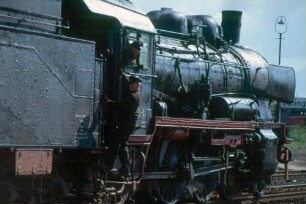 Eutingen Gleis 2 Lok 038 772 Lokführer Gaiser Heizer