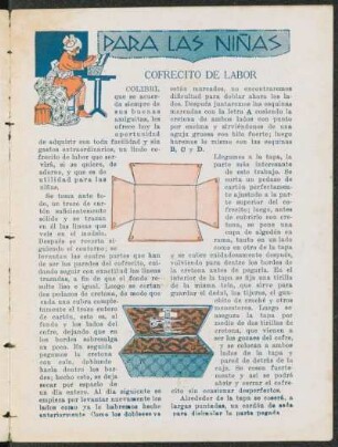 Para las niñas - Cofrecito de labor