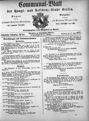 1877,24: No. 24, 17. Juni 1877