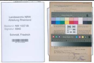 Entnazifizierung Friedrich Schmidt , geb. 01.03.1891 (Kaufmann)