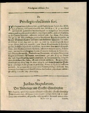 De Privilegio electionis fori
