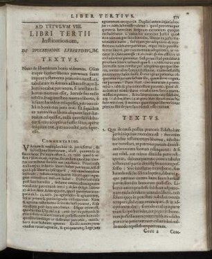 Ad Titulum VIII. - Ad Titulum XV.