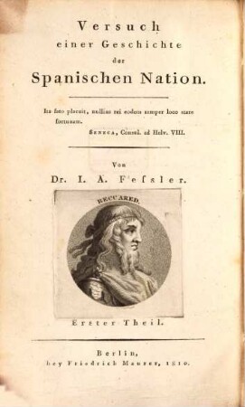 Versuch einer Geschichte der spanischen Nation : ein Völkerspiegel, 1
