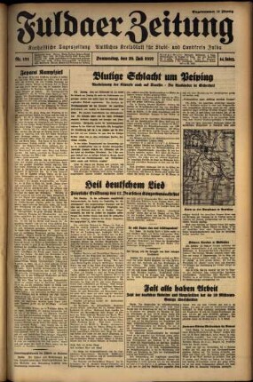 Ausgabe vom Donnerstag, den 29. Juli 1937.