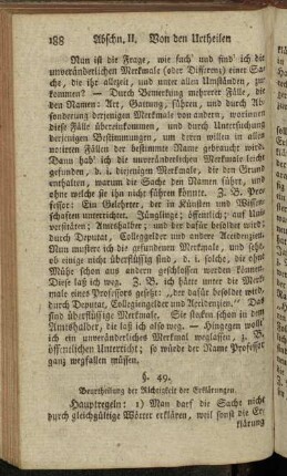 §. 49. Beurtheilung der Richtigkeit der Erklärungen. - §. 57.
