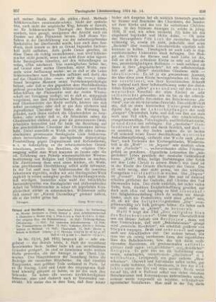 257-261 [Rezension] Orient und Occident ; Hefte 9-15