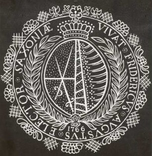 Altes Sächsisches Wappen vom Jahr 1766