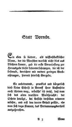 Statt Vorrede.