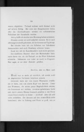 Berlin, den 22. März 1906