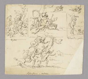 Orpheus, Diana und Endymion, Andromeda und Perseus, Alpheios und Arethusa