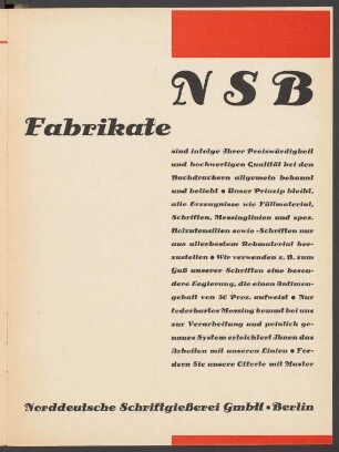 N S B Fabrikate