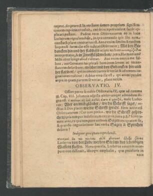 Observatio IV.