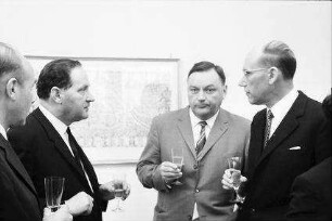 Freiburg: Gödecke; Rektor Prof. Boesch, Prof. Fleckenstein, Dr. Teicher