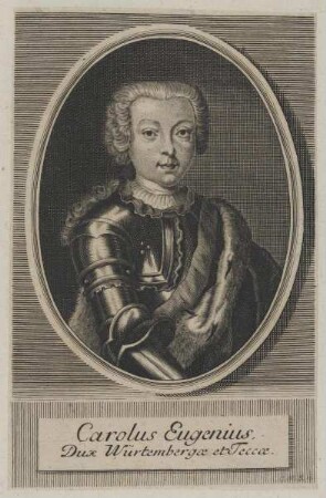 Bildnis des Carolus Eugenius von Württemberg