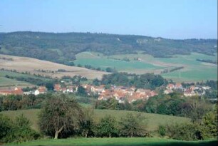 Blick von SW über den Ort in den Reinstädter Grund
