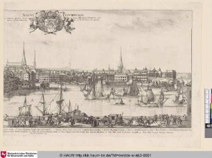 Arcus Triumphalis in solennem adventum Serenissimae Reginae Uldaricae Eleonorae Stockholmiae [...] die 24 Novemb Anno 1680 exstructa (rechter Teil)