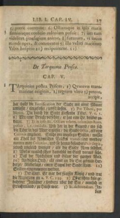 De Tarquinio Prisco. Cap. V.