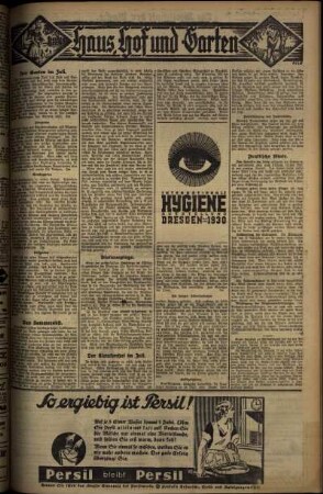 Vierte Ausgabe vom Sonntag, den 06. Juli 1930.
