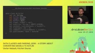 Data Classes and Parsing Json - A Story About Converting Models to Kotlin