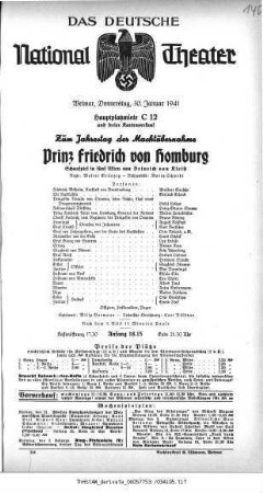 Prinz Friedrich von Homburg