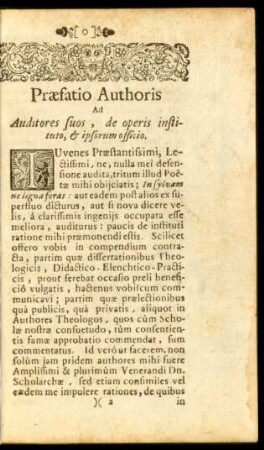 Praefatio Authoris ...
