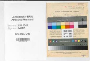Entnazifizierung Otto Koellner , geb. 03.02.1902 (Bahnsekretaer)