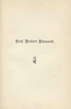 Graf Herbert Bismarck