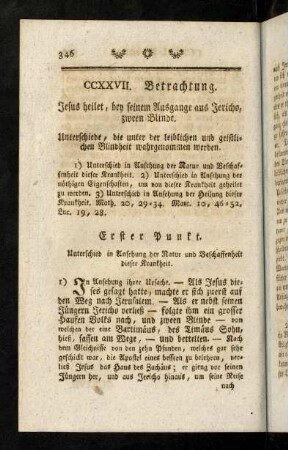 346-355, Jesus heilet, bey seinem Ausgange aus Jericho, zween Blinde.