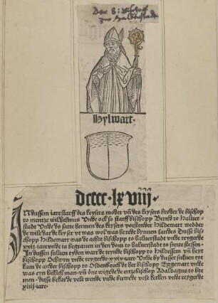 Bildnis des Hildeward von Werl, Bischof von Halberstadt