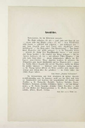 Sprachliches