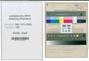 Entnazifizierung Josef Szolta , geb. 01.01.1907 (Elektriker)