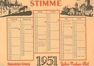 Werbekalender der "Heilbronner Stimme"