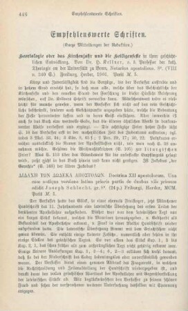 446-460 Empfehlenswerthe Schriften