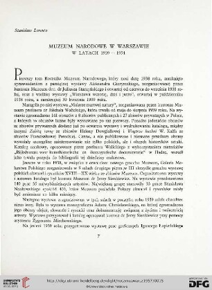 2: Muzeum Narodowe w Warszawie w latach 1939-1954