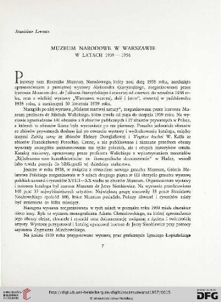 2: Muzeum Narodowe w Warszawie w latach 1939-1954