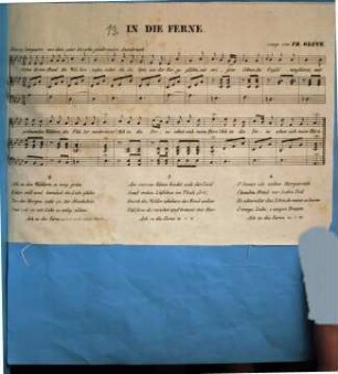 In die Ferne : (für 1 Singst. mit Pianoforte)