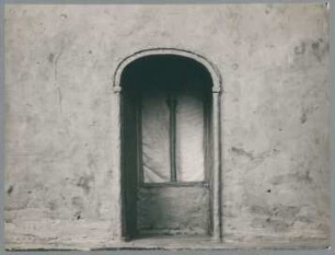 Modell Grabkapelle Thyssen, Fassade, 1925/26, Detail, Ton oder Gips