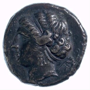Münze, Didrachme, ca. 325 - 241 v. Chr.