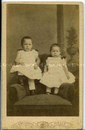 Kleinkinder (Geschwister), Carte de Visite