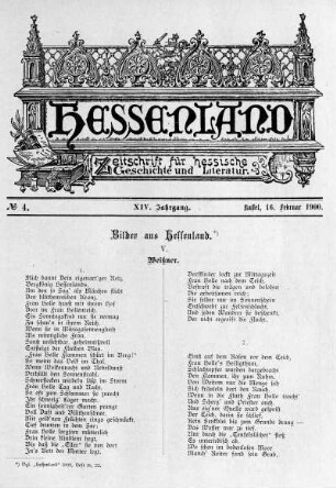No. 4, 16. Februar 1900