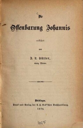 Die Offenbarung Johannis