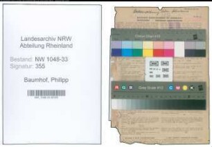Entnazifizierung Philipp Baumhof , geb. 22.04.1909 (Lehrer)