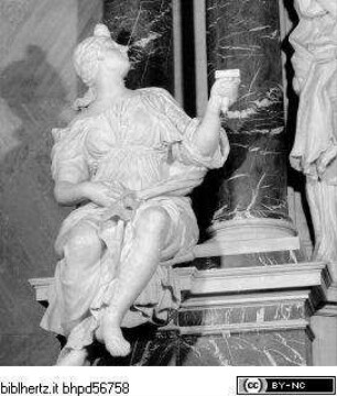 Grabmal des Kardinals Carlo Bonelli (gest. 1676), Personifikation der Justitia