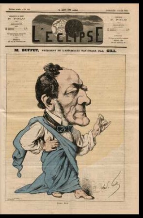 M. Buffet, Président de l'Assemblée nationale, par Gill