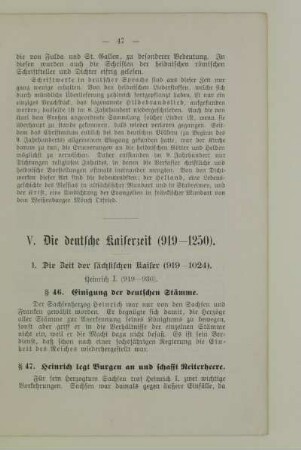 V. Die deutsche Kaiserzeit (919-1250)
