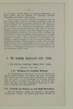 V. Die deutsche Kaiserzeit (919-1250)