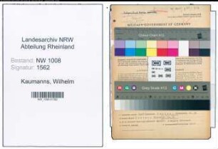 Entnazifizierung Wilhelm Kaumanns , geb. 31.08.1911 (Anstreicher)