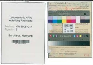 Entnazifizierung Hermann Burchards , geb. 16.08.1890 (Angestellter)