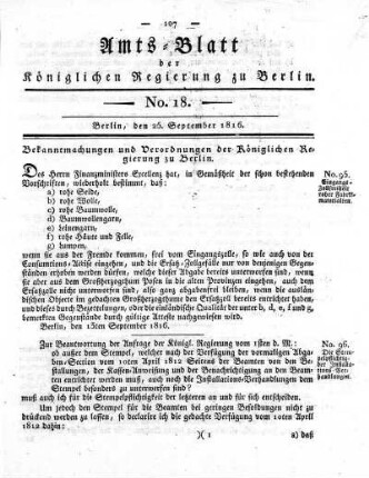 No 18, 25. September 1816