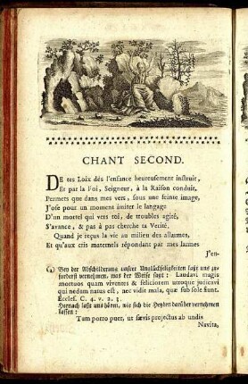 Chant Second. - Zweyter Gesang.